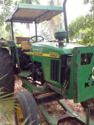 johndear 5310 เพลาเดียว 2800 ชั่วโมง ปี53 ผานยกร่อง ผาน3 ผาน6 ดันหน้า