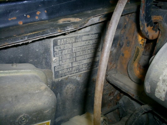 DATSUN 720 เครื่องเบนซิน 1600 CC. เดิมๆ