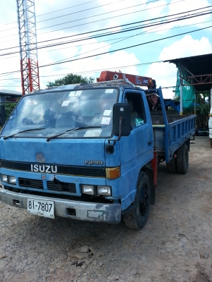 ขายรถเครน หกล้อ  ISUZU NPR 115 แรง ปี35