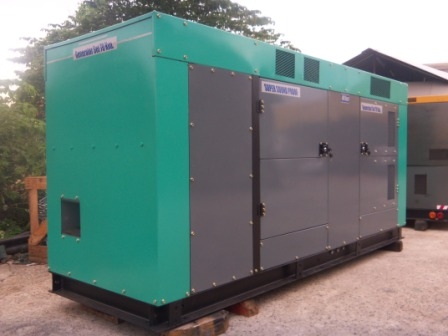 เครื่องปั่นไฟพร้อมชุดตัดต่อไฟฟ้าอัตโนมัติสำหรับโรงแรม/รีสอร์ทขนาด 60 KVA.