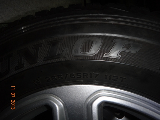 ขายยาง DUNLOP GRANDTREK  ปี 2011