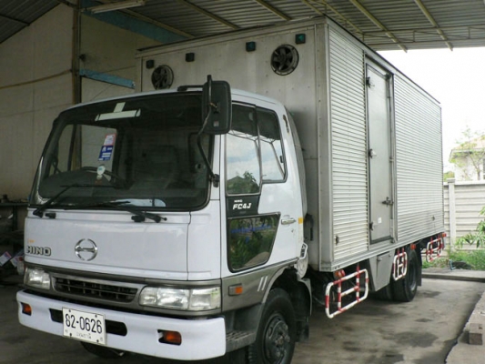 ขาย 6 ล้อ ฮีโน่ สมอเงิน ปี 2001 พร้อมตู้แห้ง 5.50 เมตร (รถห้าง) เอกสารพร้อมโอน