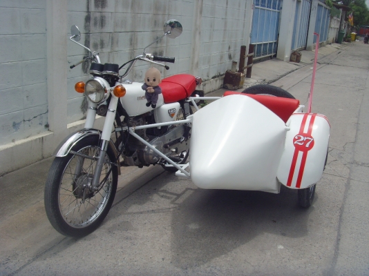 ขาย/แลก Honda cg125+sidecar แนวๆ น่ารักๆ ทะเบียนพร้อมโอน ขาดต่อ1ปี ราคา39000