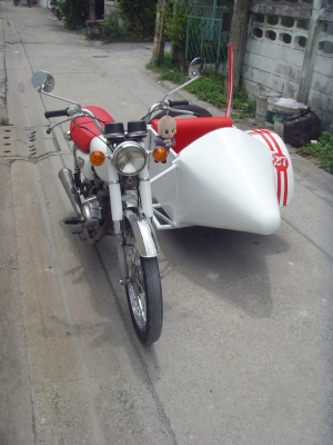 ขาย/แลก Honda cg125+sidecar แนวๆ น่ารักๆ ทะเบียนพร้อมโอน ขาดต่อ1ปี ราคา39000