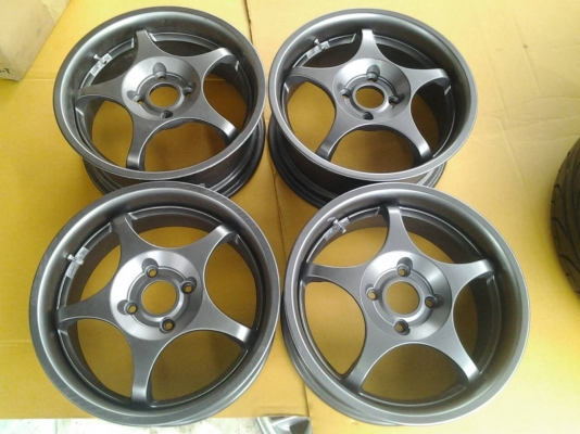 ล้อเเท้ Enkai gta 15x6.5 et43 4 รู100 made in japan