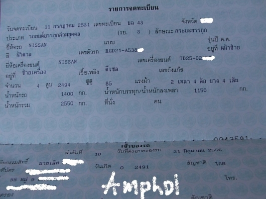 ขายเล่มทะเบียนNISSAN BIG M ราคาสุดท้าย9500บาทขายแบบขาดทุน ขายเล่มทะเบียนNISSAN BIG M ราคาสุดท้าย9500บาทขายแบบขาดทุน