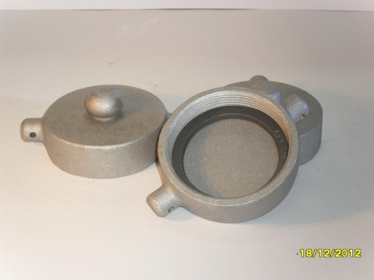 ฝาปิดหน้าท่อ AL. เกลียว NPT. 3"