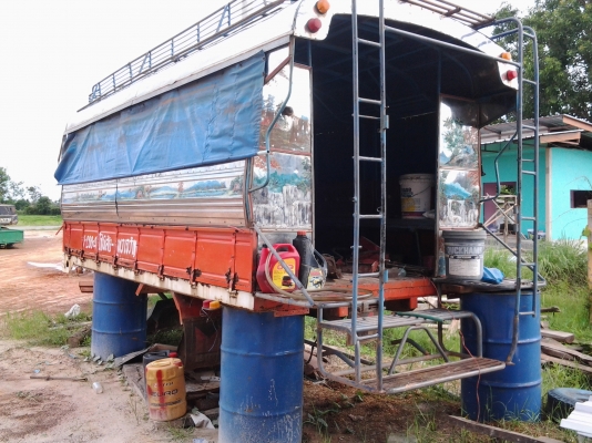 Isuzu กะบะโดยสาร กะบะยาว 4.3 เมตร พร้องหลังคามิเนียม เบาะสวย พื้นไม้สวย