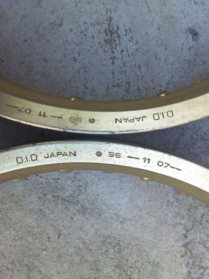 ขาย ล้อ DID ทอง 17x1.85 1 คู่ครับ