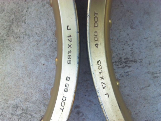 ขาย ล้อ DID ทอง 17x1.85 1 คู่ครับ