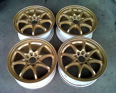 ขายล้อCE28 สีทอง ขอบ15 กว้าง6.5 งานไต้หวัน ถูกๆ