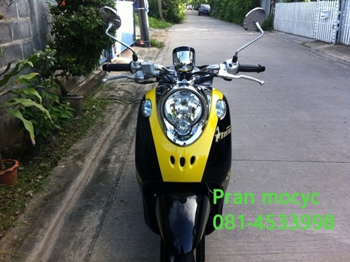 ขาย yamaha fino สีดำเหลืองปี2555