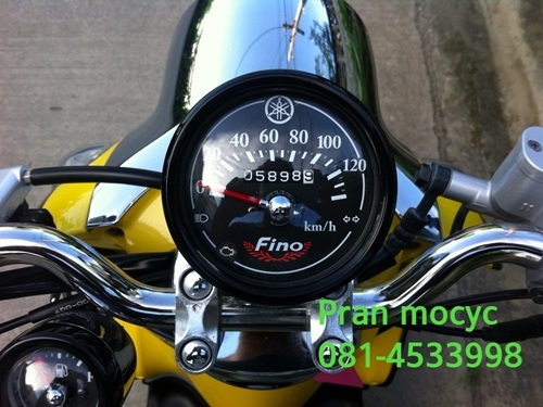 ขาย yamaha fino สีดำเหลืองปี2555