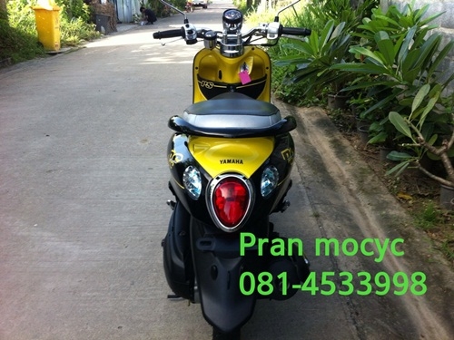 ขาย yamaha fino สีดำเหลืองปี2555
