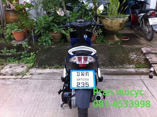 ขาย yamaha mio 125 i สีน้ำเงินขาว ปี2556