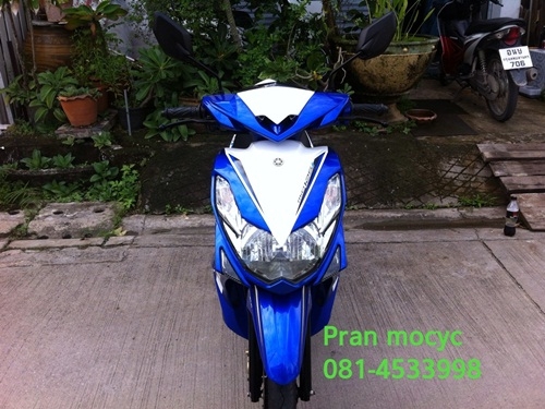ขาย yamaha mio 125 i สีน้ำเงินขาว ปี2556