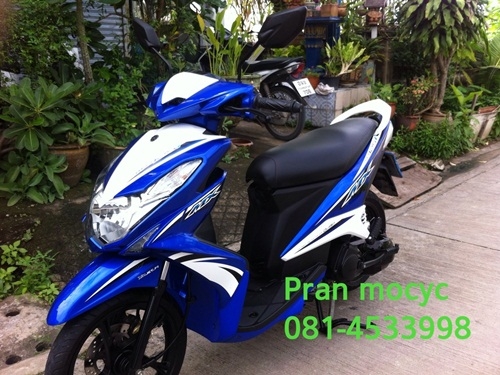 ขาย yamaha mio 125 i สีน้ำเงินขาว ปี2556