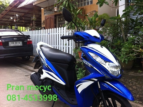 ขาย yamaha mio 125 i สีน้ำเงินขาว ปี2556