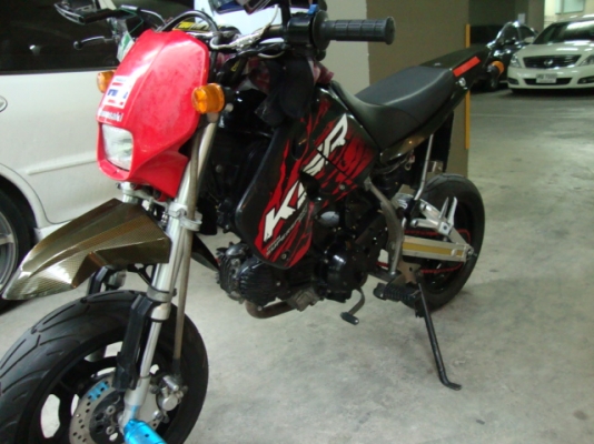 kawasaki ksr สีแดง ดำ ราคาถูกคับ 37,500.- รถ ปี 2010