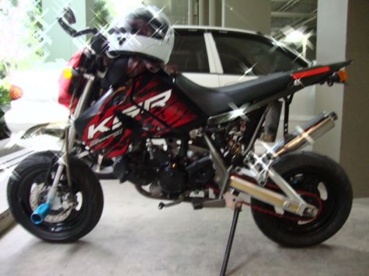 kawasaki ksr สีแดง ดำ ราคาถูกคับ 37,500.- รถ ปี 2010