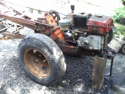 รถไถกำเลี้ยว 3 เกียร์ เครื่องมิซซู ทำสีมาใหม่แล้ว