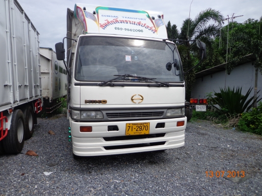 HINO FL1J รถห้าง 10 ล้อ 1เพลา เครื่อง 210 แรงม้า JO8C พวงมาลัยพาวเวอร์ เบรกทิฟฟี่ กระบะเหล็กคอกสูง ย