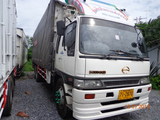 HINO FL1J รถห้าง 10 ล้อ 1เพลา เครื่อง 210 แรงม้า JO8C พวงมาลัยพาวเวอร์ เบรกทิฟฟี่ กระบะเหล็กคอกสูง ย