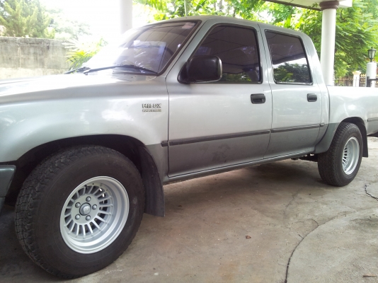 กระบะไมตี้เอ็ก 4ประตู ปี97 แท้ ตัวหน้าเต็ม  สีทูโทนบรอนซ์-เทาเข้ม ยกสูง สีสวย