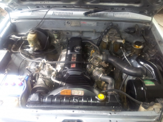 กระบะไมตี้เอ็ก 4ประตู ปี97 แท้ ตัวหน้าเต็ม  สีทูโทนบรอนซ์-เทาเข้ม ยกสูง สีสวย