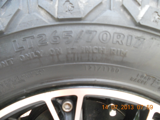 ขายยางCOOPER DISCOVERER  STT 265 /70 /17 ปี12 พร้อม MAX