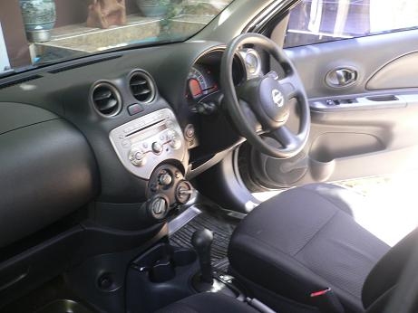 ขายรถ NISSAN MARCH 1.2 V ปี 2010 สีดำ เกียร์ออโต้ ตัวTop