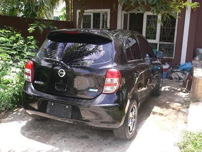 ขายรถ NISSAN MARCH 1.2 V ปี 2010 สีดำ เกียร์ออโต้ ตัวTop