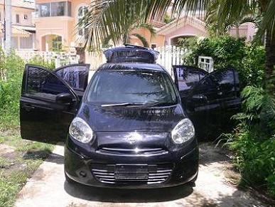 ขายรถ NISSAN MARCH 1.2 V ปี 2010 สีดำ เกียร์ออโต้ ตัวTop