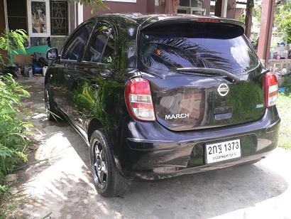 ขายรถ NISSAN MARCH 1.2 V ปี 2010 สีดำ เกียร์ออโต้ ตัวTop