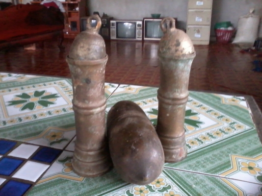 ที่ตำหมากทองเหลื่องโบราณ