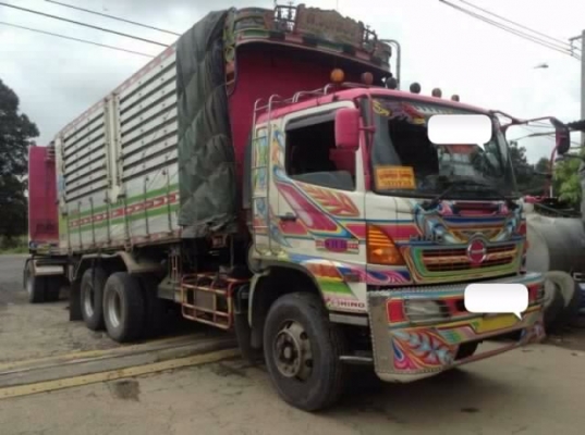 ขายรถ 22 ล้อพ่วงแม่-ลูกดัมพ์ HINO MEGA 380 ปี 2552 ลูกพ่วง 3 คานแท้ดัมพ์กระบะอลูมิเนียมคอกเกษตร ราคา 3300000