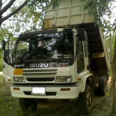 ขายรถ 10 ล้อดัมพ์ ISUZU DECA 270 ปี 2545 มีระบบลากพ่วง กระเหล็กคอกเสมอหัว ยางเต็มทุกเส้น ราคา 1800000