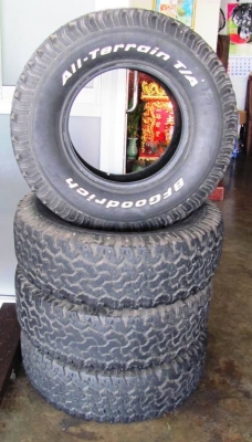ขายยาง BF Goodrich All-Terrain T/A 31/10.5/15 ปี 08/10 ไม่ปะ,ไม่บวม