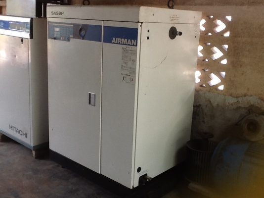 ปั๊มลมสกรู 10 Hp AIRMAN SAS 8P เก่าญี่ปุ่น 0833554933