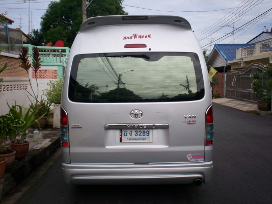 รถตู้โตโยต้าคอมมูเตอร์ ปี2007จัดไฟแนนซ์เต็ม ไม่ต้องดาวน์ก็ได้ สีบรอนเงิน แต่งVIP TV DVD แอร์ไมโครบัส ประกันชั้น1 สีเดิม เครื่อง2JZ LPGระบบหัวฉีด ถังโดนัท70ลิตร