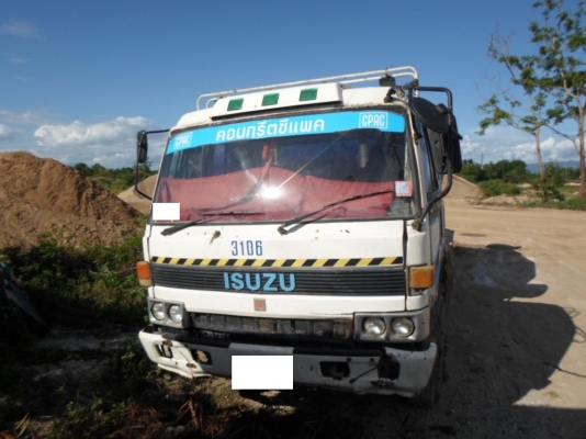 ขายรถโม่ปูน isuzu โม่ตรง 6 คิว รถใช้งานอยู่