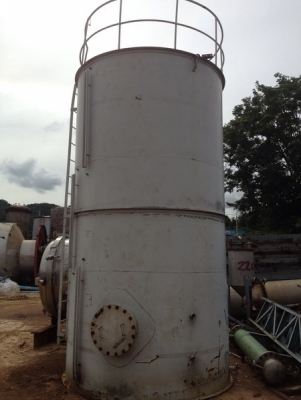 ขายถังเหล็ก ขนาด 20,000 ลิตร Dia.2.3 x 4.5 M สวยมาก มีฝาปิดด้านบน