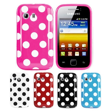 ใหม่ เคสซิลิโคนลายจุด หลากสีสัน เคสมือถือ Samsung Galaxy Y