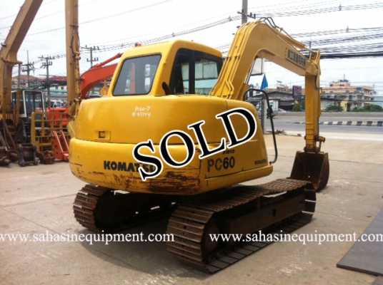 รถขุด PC60-7 S/N 451XX รถนอก สภาพดี บจก.สหสินอีควิปเม้นท์ โทร.081-5851880, 02-5168100-1 www.sahasinequipment.com