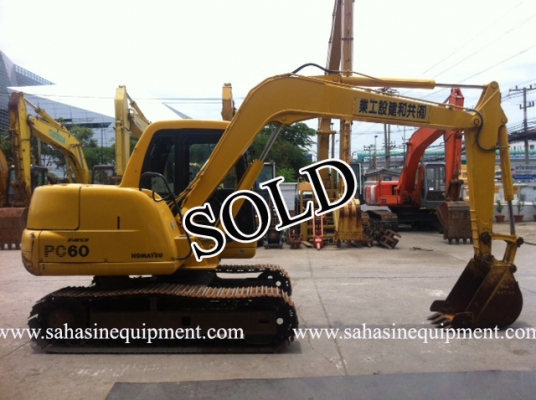 รถขุด PC60-7 S/N 451XX รถนอก สภาพดี บจก.สหสินอีควิปเม้นท์ โทร.081-5851880, 02-5168100-1 www.sahasinequipment.com