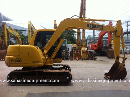 รถขุด PC60-7 S/N 451XX รถนอก สภาพดี บจก.สหสินอีควิปเม้นท์ โทร.081-5851880, 02-5168100-1 www.sahasinequipment.com