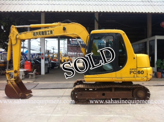 รถขุด PC60-7 S/N 451XX รถนอก สภาพดี บจก.สหสินอีควิปเม้นท์ โทร.081-5851880, 02-5168100-1 www.sahasinequipment.com