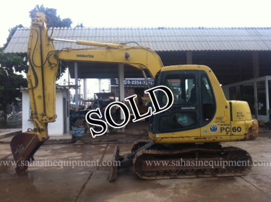 รถขุด PC60-7 รถนอก ขายถูก บจก.สหสินอีควิปเม้นท์ โทร.081-5851880, 02-5168100-1 www.sahasinequipment.com รถขุด PC60-7 รถนอก ขายถูก บจก.สหสินอีควิปเม้นท์ โทร.081-5851880, 02-5168100-1 www.sahasinequipment.com