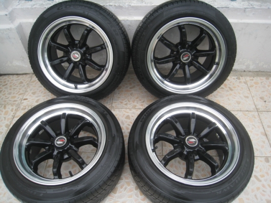 ขายล้อแม็ก Toyota vios 12ก้าน 15" x5.5" et45 4รู100 +ยางปี 12