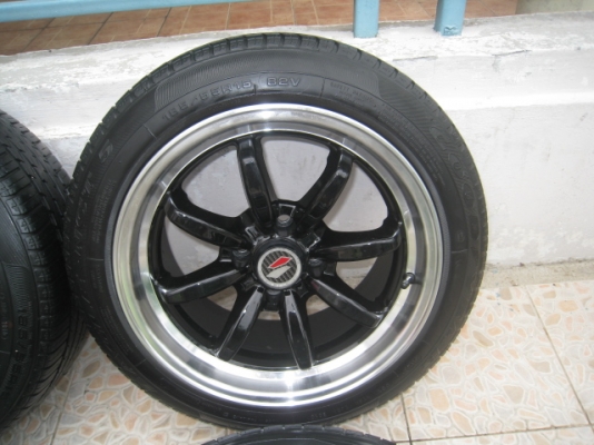ขายล้อแม็ก Toyota vios 12ก้าน 15" x5.5" et45 4รู100 +ยางปี 12